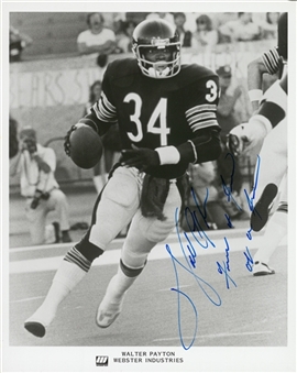 Walter Payton Signed and Inscribed Vintage 8x10 Photograph with "From a Fan of a Fan" Inscription (JSA)